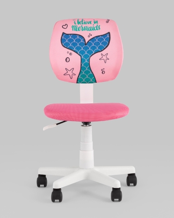 Кресло компьютерное детское ЛОЛО Mermaid Tail пластик белый
