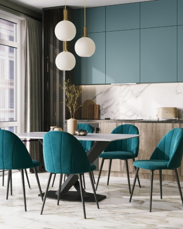 Стул Логан SN велюр изумрудный