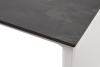 "Малага" обеденный стол из HPL 90х90 см, цвет "серый гранит", каркас белый