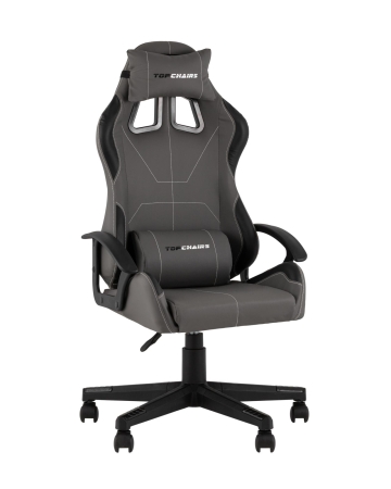 Кресло спортивное TopChairs Wyvern серо-черный