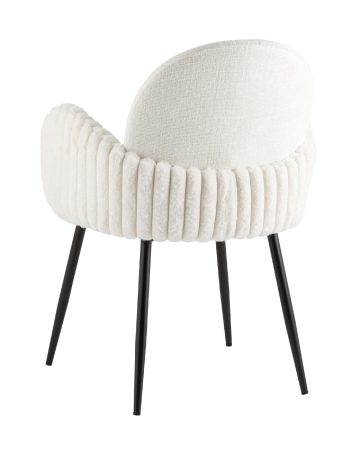 Стул обеденный Wave Stripes букле белый