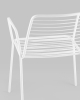 Стул с подлокотниками Дели металл белый