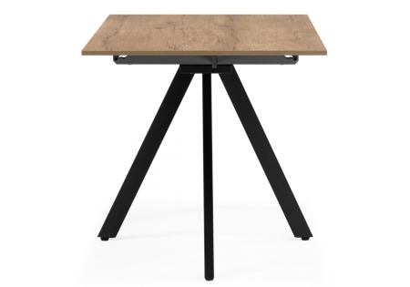 Стол деревянный Райн 116(160)x77 раздвижной дуб табачный, черный