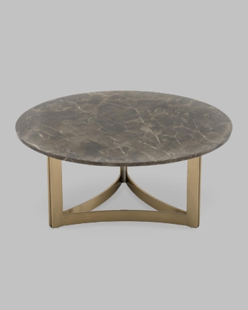 Журнальный столик Кассия 90*90 см темная керамика