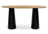 Стол деревянный Ares дуб, черный