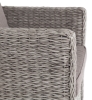 Кресло "Капучино" из искусственного ротанга (гиацинт), цвет серый