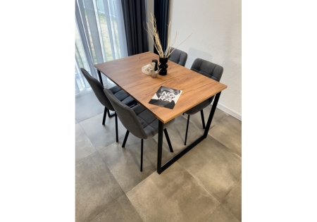 Стол деревянный Лиман 117 (157) x 77 дуб крафт золотой, черный матовый Стол деревянный Лиман 117 (157) x 77 дуб крафт золотой, черный матовый