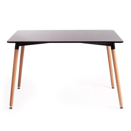 Стол JOHN (T1001) МДФ, дерево, 80х120х75 см, черный, натуральный