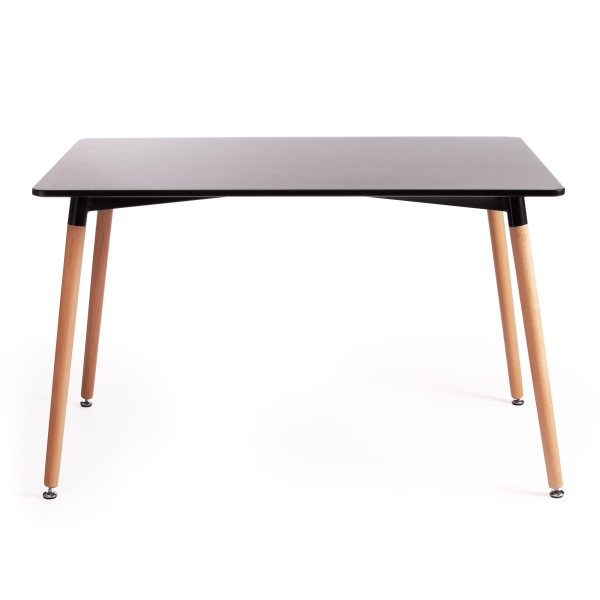 Стол JOHN (T1001) МДФ, дерево, 80х120х75 см, черный, натуральный