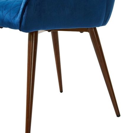 Стул 9-19A синий LF2635-3, коричневый