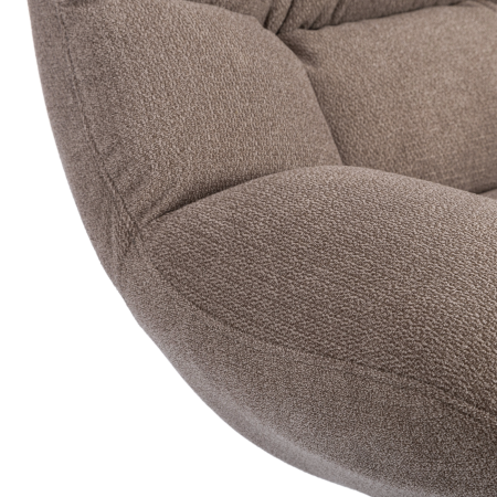 Кресло лаунж Relax/Релакс с пуфом светло-серый