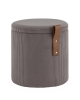 Пуф Руни XS с ящиком вельвет темно-серый Пуф Руни XS с ящиком вельвет темно-серый