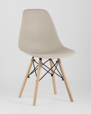 Стул Eames Style DSW бежевый (разборный каркас) Стул Eames Style DSW бежевый (разборный каркас)