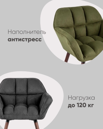 Кресло Брайан глубокий синий NC