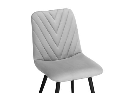 Стул Ральф светло-серый, черный