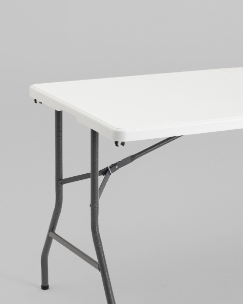 Стол складной чемодан 152*74*74 белый