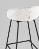 Стул барный Nita букле светло-серый