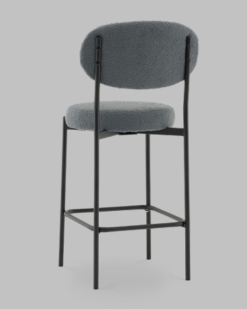 Стул полубарный Бриф DD букле темно-серый