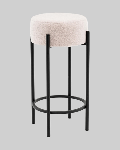 Стул барный Беккет букле бежевый Стул барный Беккет букле бежевый