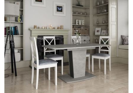 Стол деревянный Токио-28 метрополитан серый, антрацит