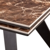Стол раскладной Grant (160+40+40), мрамор испанская керамика черный