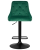Набор 2 шт Стул барный JOSEPH BLACK, зеленый велюр (MJ9-88)