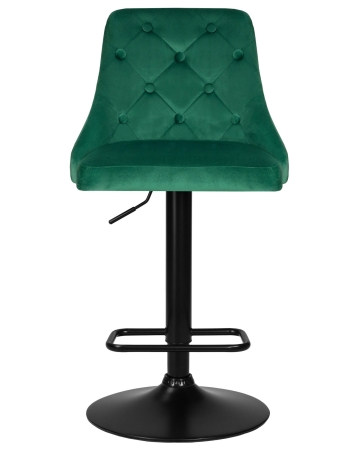 Набор 2 шт Стул барный JOSEPH BLACK, зеленый велюр (MJ9-88)