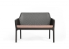 Диван пластиковый Net Bench черный Диван пластиковый Net Bench черный