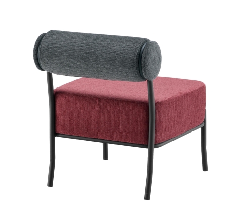 Кресло Ponpoun темно-серый бордо