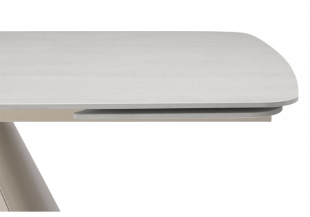 Керамический стол Grig 165(240)x90 серо-бежевый