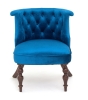 Кресло Бархат темный тон, королевский синий