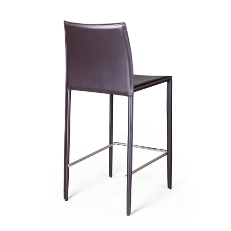 Стул полубарный Rolf кожа коричневый