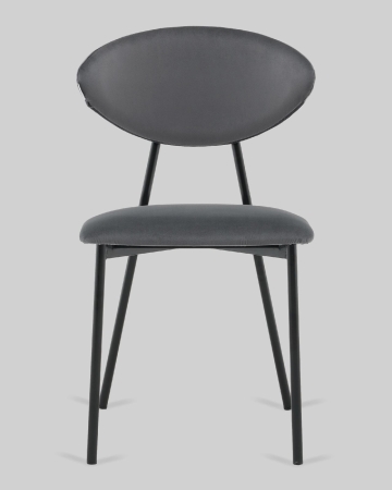 Стул обеденный Квинси велюр темно-серый
