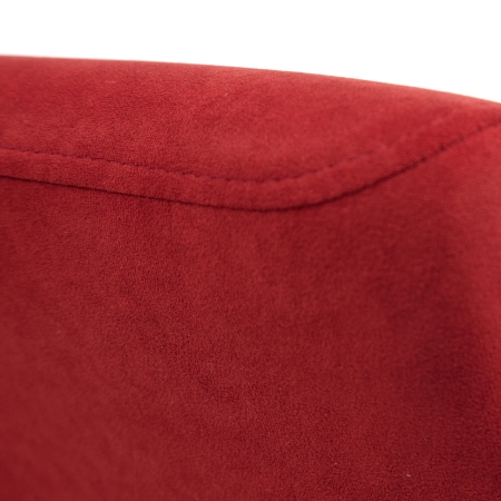 Кресло MILAN хромфлок, бордо, 10