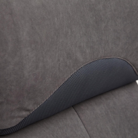 Кресло DUKE флок и ткань, серый