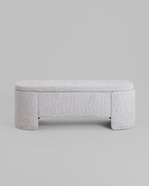 Банкетка Taks с местом для хранения букле светло-серый Банкетка Taks с местом для хранения букле светло-серый