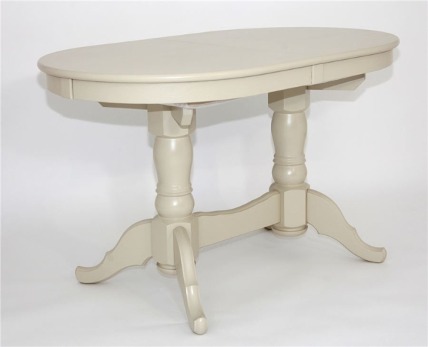 Стол Презент слоновая кость, массив березы, шпон