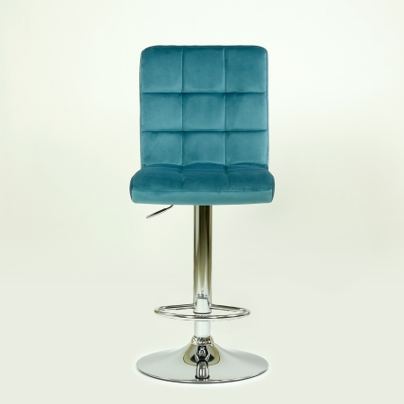Барный стул N-48 Kruger бирюзовый велюр VL XLD25