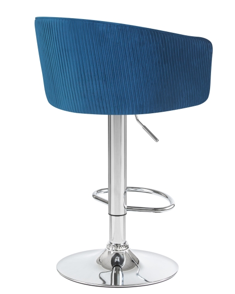 Стул барный DARCY синий велюр 1922-20