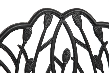 Скамья Secret De Maison Strauss (Штраус) алюминиевый сплав, 99хх56х76 см, черный