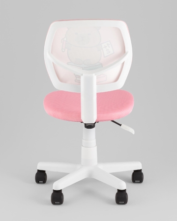 Кресло ЛОЛО Study розовый пластик белый
