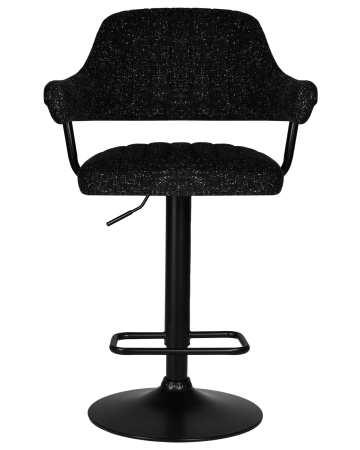 Стул барный CHARLY BLACK черный твид LEO18