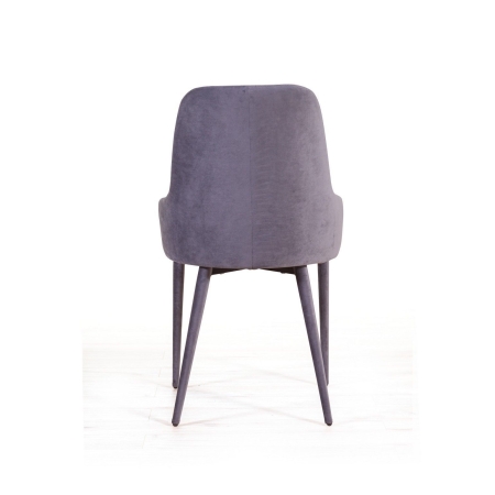 Стул Douglas ромб, бархат серый