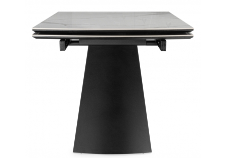 Керамический стол Симмонс 180(260)x90 statuario titan gloss, черный, орех дуб монтана Керамический стол Симмонс 180(260)x90 statuario titan gloss, черный, орех дуб монтана