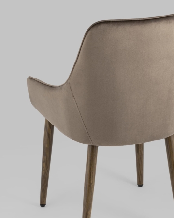 Стул Диана велюр коричневый