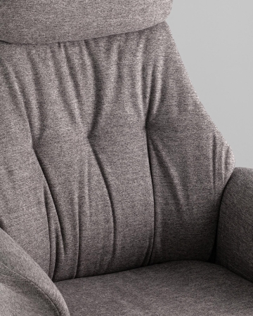 Кресло офисное TopChairs Neoma темно-серый ткань