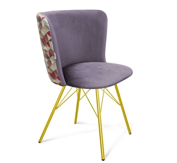 Стул SHT-ST36-4/S37 сумеречная орхидея, золото