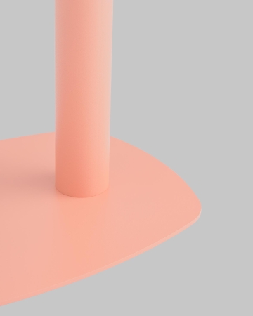 Журнальный столик Eanna L металл коралловый