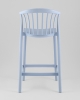 Стул полубарный Campo пластик голубой