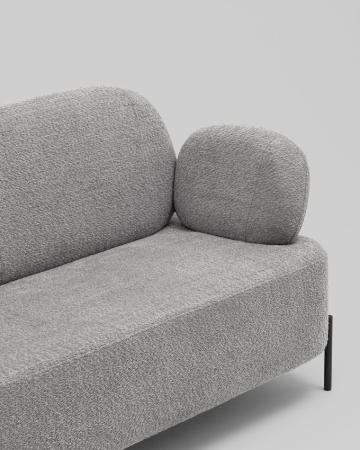 Диван Кэнди ткань букле светло-серый Диван Кэнди ткань букле светло-серый